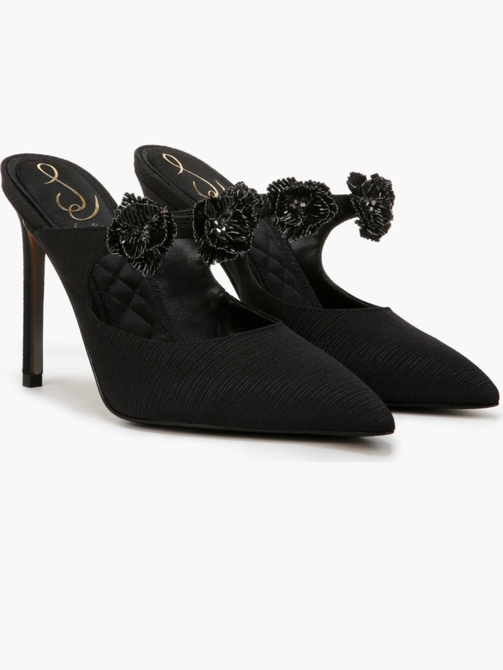 🍒2/$90🍒 SAM EDELMAN NWT Amelie Pointed-toe Mule, Beaded Floral Accent - Picture 9 of 11